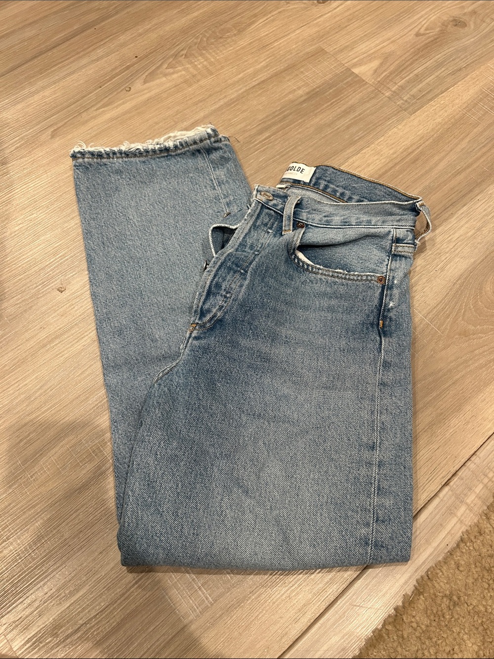 AGOLDE 90'S CROP MID RISE STRAIGHT
